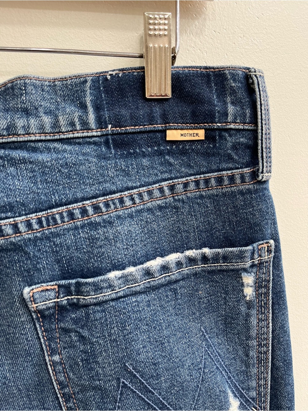 MOTHER SUPERIOR Pixie Tomcat Ankle Jeans in Born To Bite Exposed Button Fly 31 - Picture 14 of 16